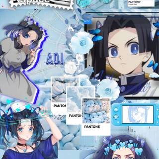 Aoi and Inosuke wallpaper