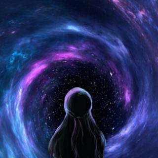 Galaxy drawing wallpaper