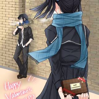 Aoi and Inosuke wallpaper