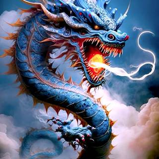 Cute Chinese dragon wallpaper