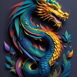 Cute Chinese dragon wallpaper