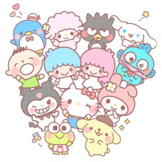 Hello Kitty group wallpaper