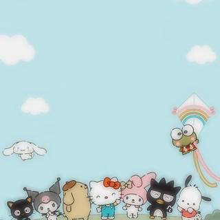 Hello Kitty group wallpaper