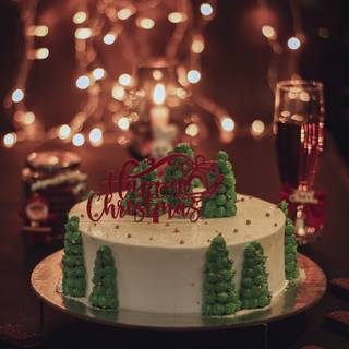 White cake wallpaper