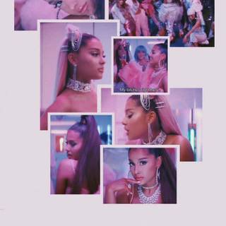 Ariana Grande purple wallpaper