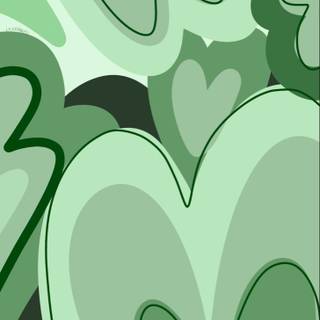 Spring hearts aesthetic wallpaper