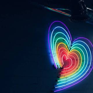 Spring hearts aesthetic wallpaper