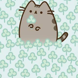 Spring cat iPhone wallpaper