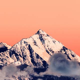 iPhone orange winter wallpaper