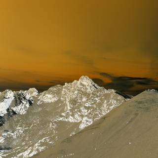 iPhone orange winter wallpaper