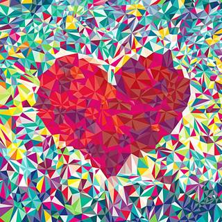 Abstract Valentines wallpaper