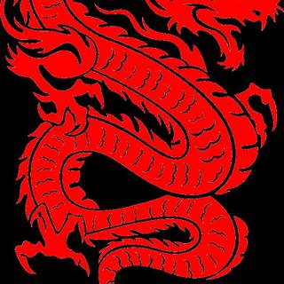 Chinese dragon red wallpaper
