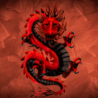 Chinese dragon red wallpaper