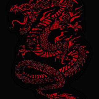Chinese dragon red wallpaper