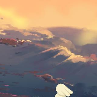 iPhone orange winter wallpaper