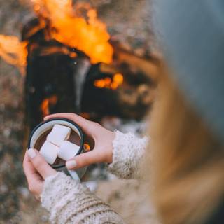 iPhone orange winter wallpaper