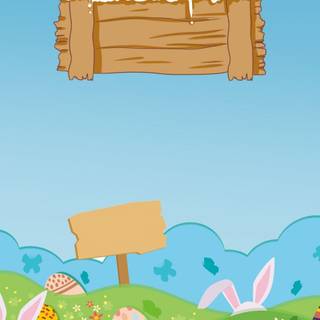 Easter cartoon kids wallpaper