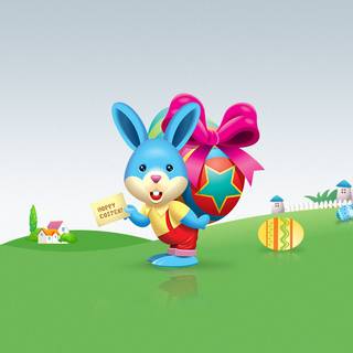 Easter cartoon kids wallpaper