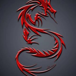 Chinese dragon red wallpaper