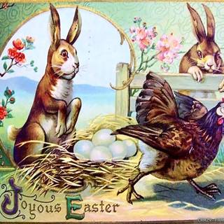 Easter vintage wallpaper