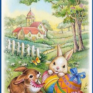 Easter vintage wallpaper