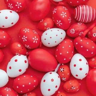Easter red wallpaper