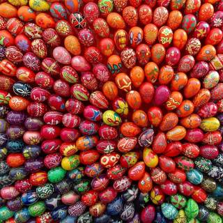 Easter red wallpaper