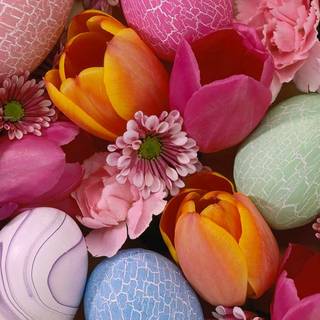 Easter red wallpaper