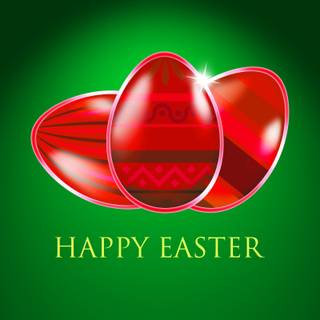 Easter red wallpaper