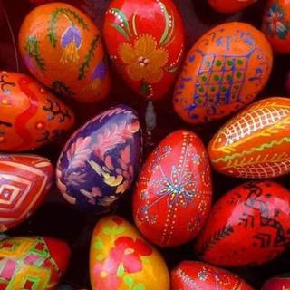 Easter red wallpaper