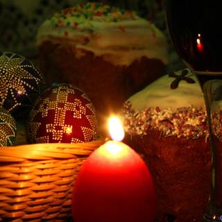 Easter red wallpaper