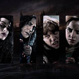 Severus Snape and Lily Potter wallpaper