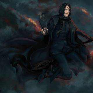 Severus Snape and Lily Potter wallpaper