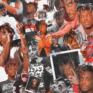 Juice Wrld collage wallpaper