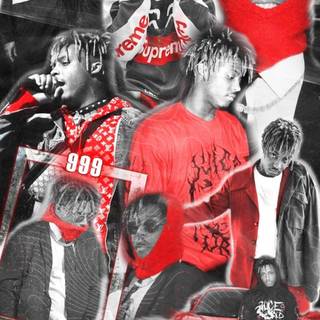 Juice Wrld collage wallpaper