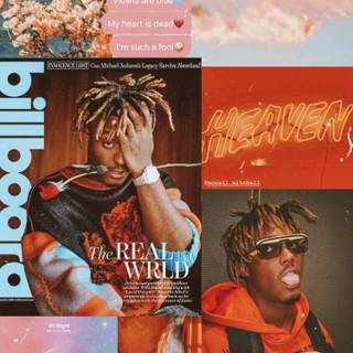 Juice Wrld collage wallpaper