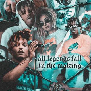 Juice Wrld collage wallpaper