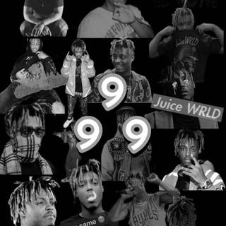 Juice Wrld collage wallpaper