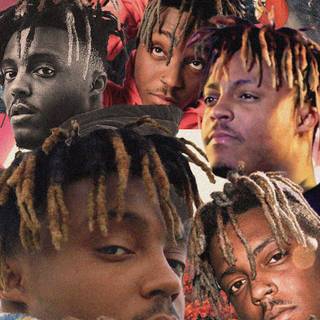 Juice Wrld collage wallpaper