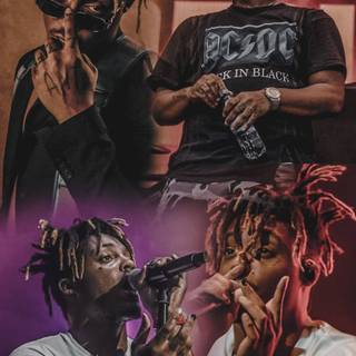 Juice Wrld collage wallpaper