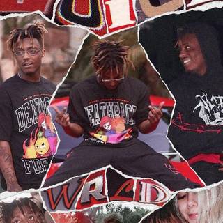 Juice Wrld collage wallpaper
