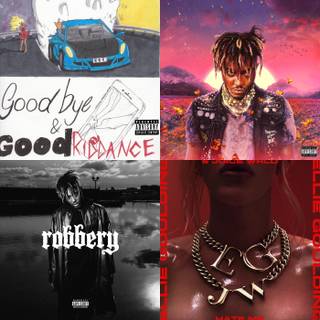 Juice Wrld collage wallpaper