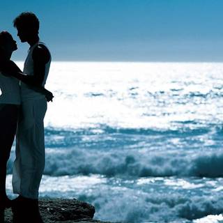 Romantic scene wallpaper