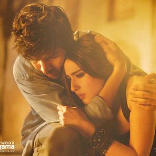 Romantic scene wallpaper