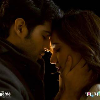 Romantic scene wallpaper