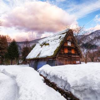 Winter Japan 4k wallpaper