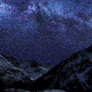 Night winter 3440x1440 wallpaper