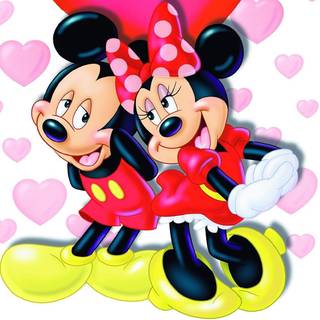 Mickey and Minnie Valentines wallpaper