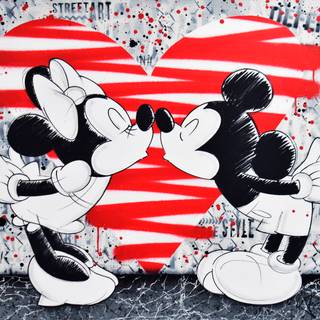 Mickey and Minnie Valentines wallpaper