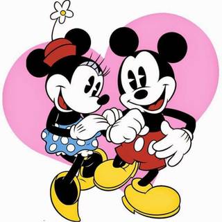 Mickey and Minnie Valentines wallpaper